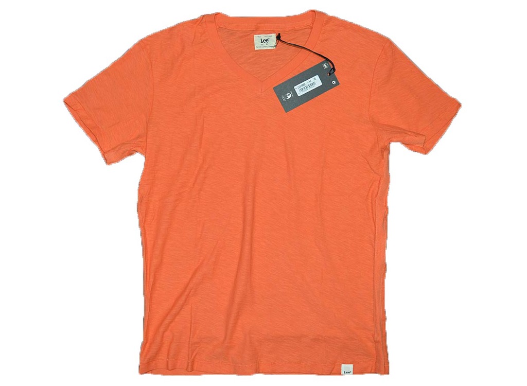 Koszulka T-SHIRT LEE L63FABMO V-NECK SLIM FIT L
