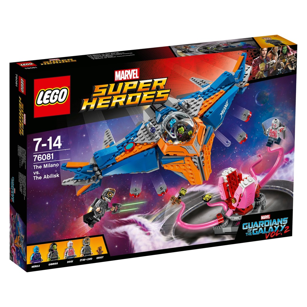 LEGO Strażnicy Galaktyki Milano kontra Abilisk