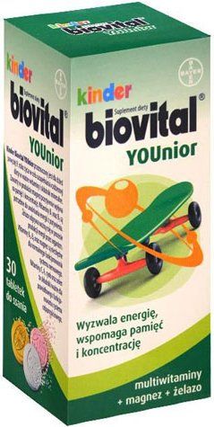 Kinder Biovital Younior 30tab Witaminy Dla Dzieci