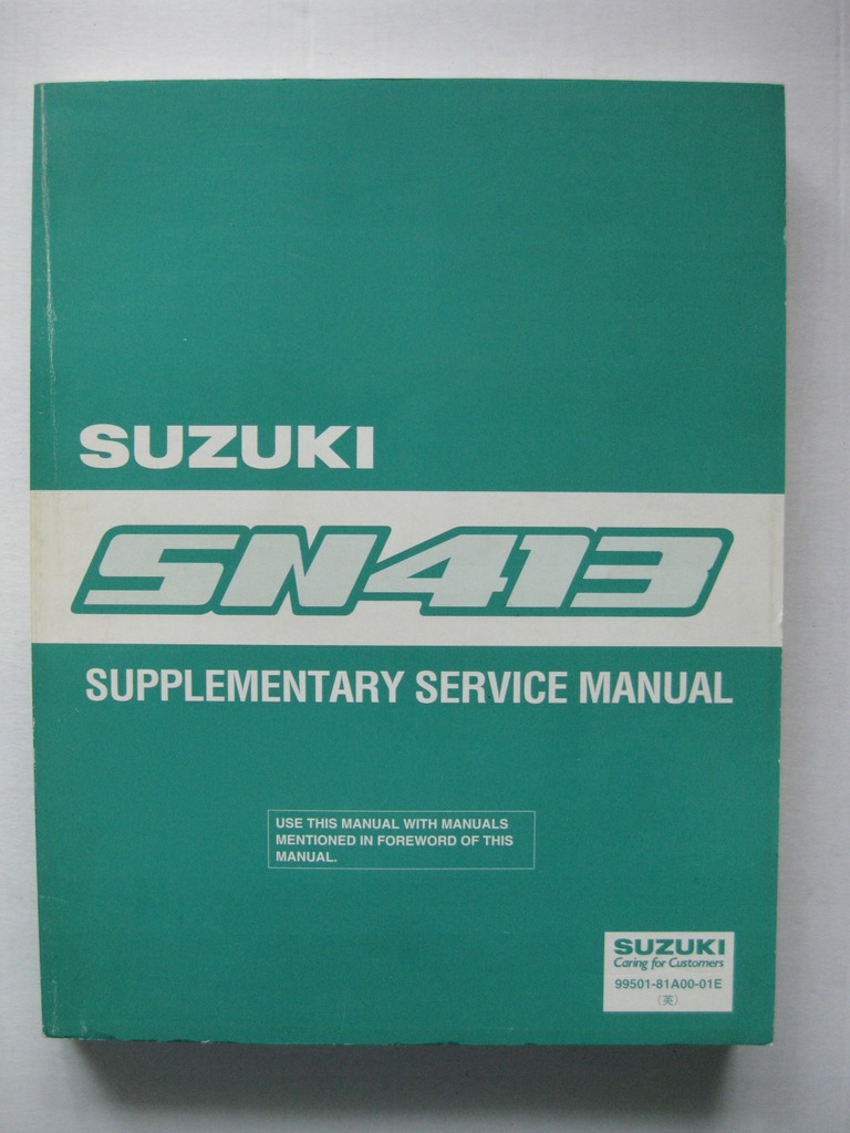 Suzuki Jimny instrukcja napraw Suzuki Jimny SN413