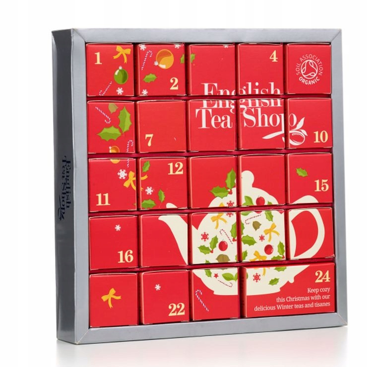 Kalendarz ADWENTOWY herbaty 25 piram.czerwony BIO