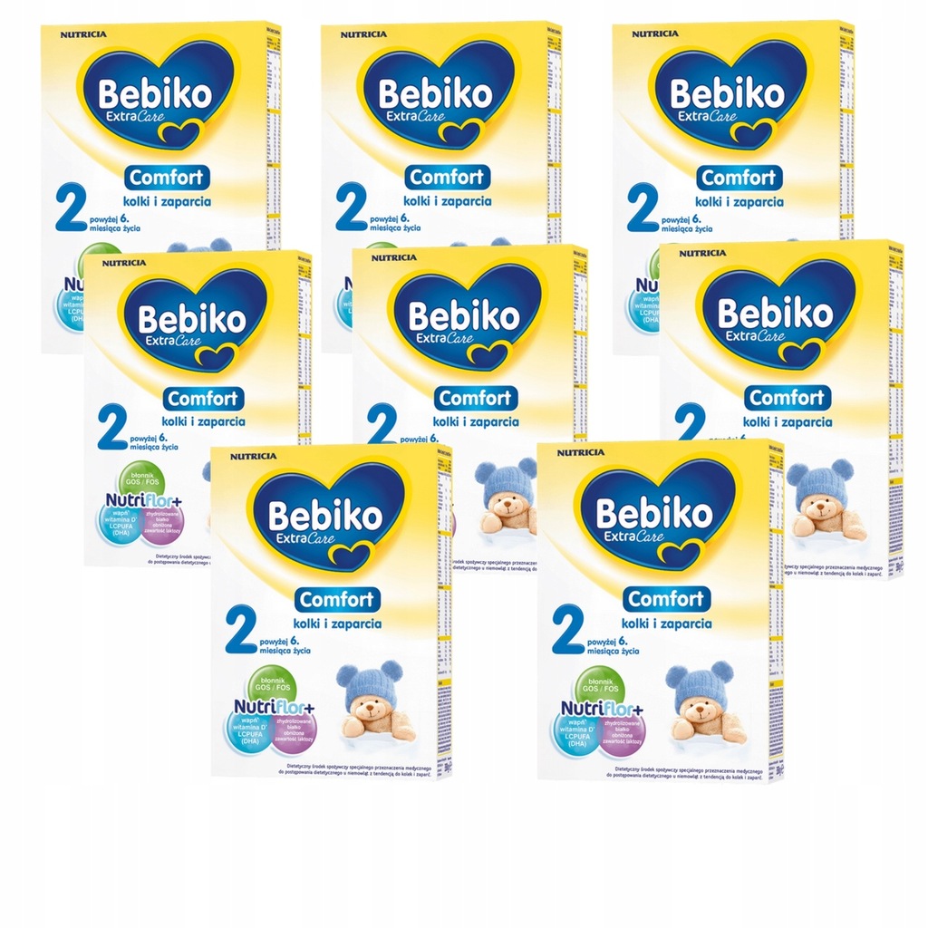 Bebiko Extra Care Comfort 2 ZESTAW 8x350 g