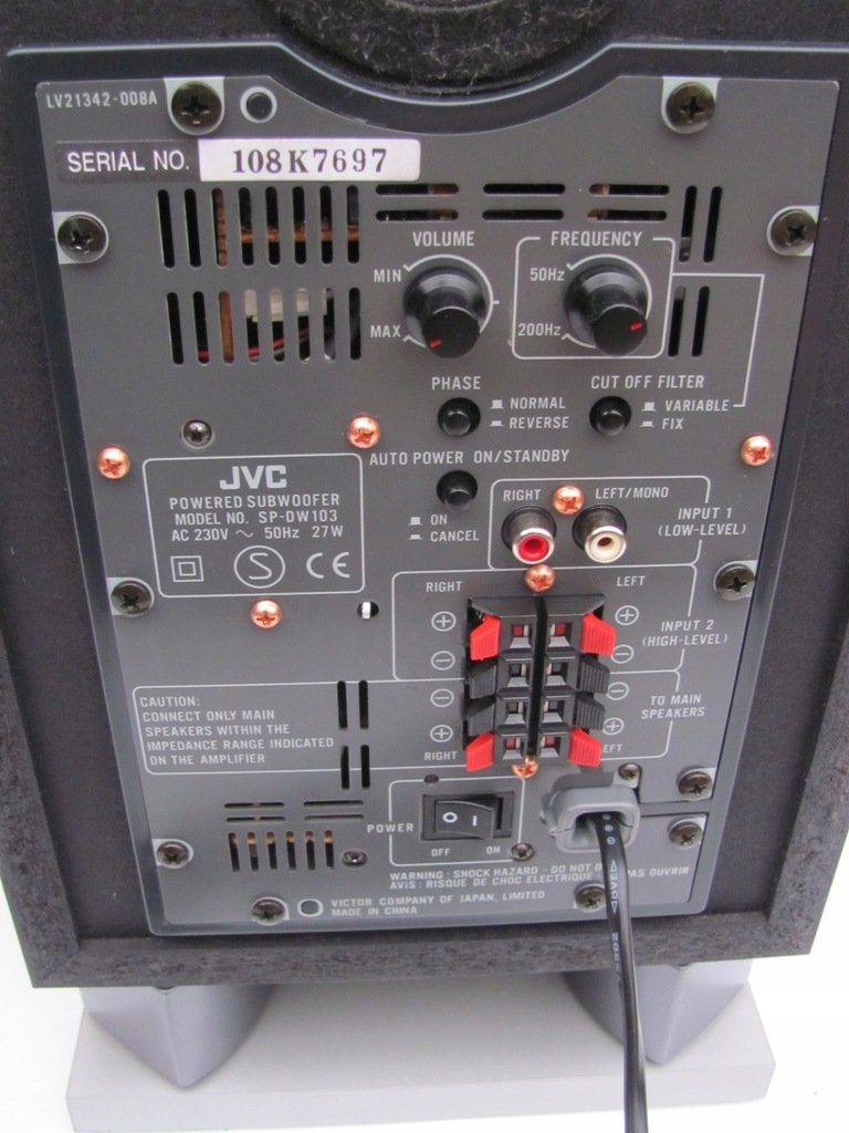 SUBWOOFER AKTYWNY JVS SPDW103 7688679426 oficjalne archiwum Allegro