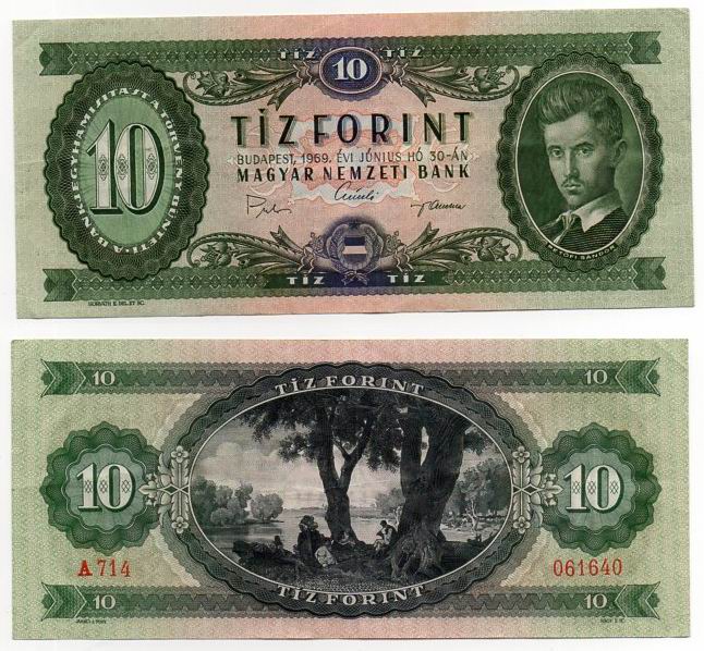 WĘGRY 1969 10 FORINT