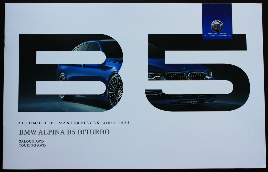 prospekt BMW ALPINA B5 BITURBO  - nie M5 540i 550M