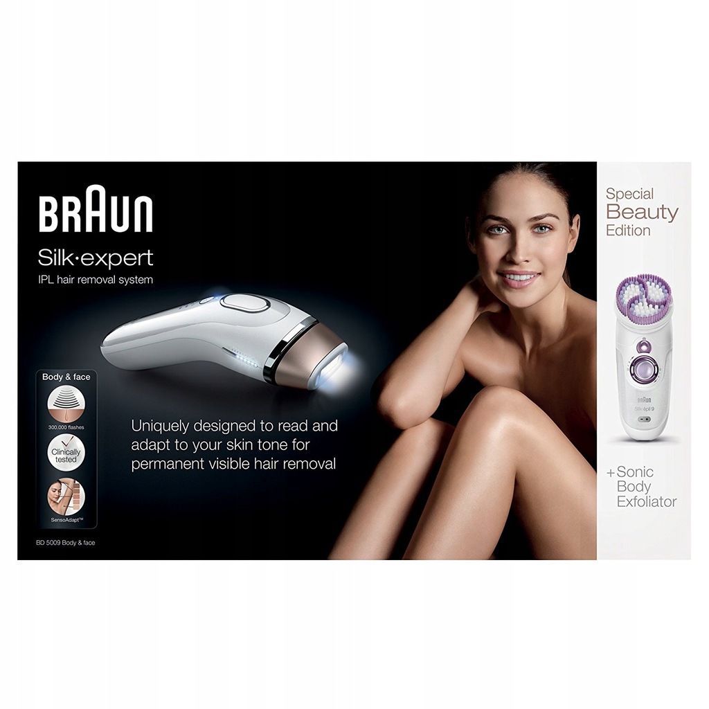 BRAUN SILK EXPERT BD5009 DEPILATOR LASEROWY 7719606776 oficjalne