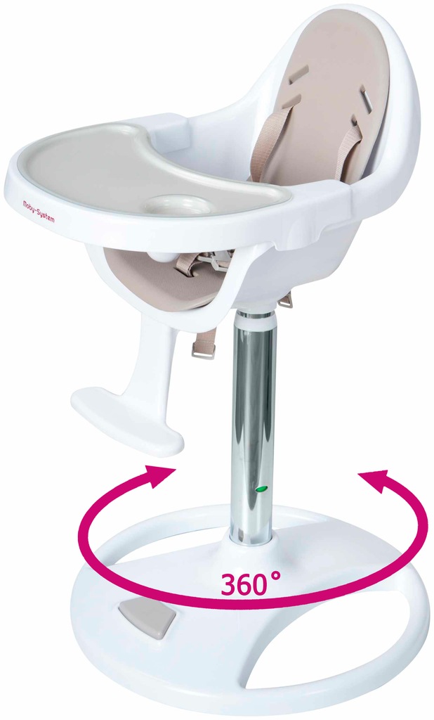 OBROTOWE KRZESEŁKO DO KARMIENIA MOBY-SYSTEM FLORA 7384789763