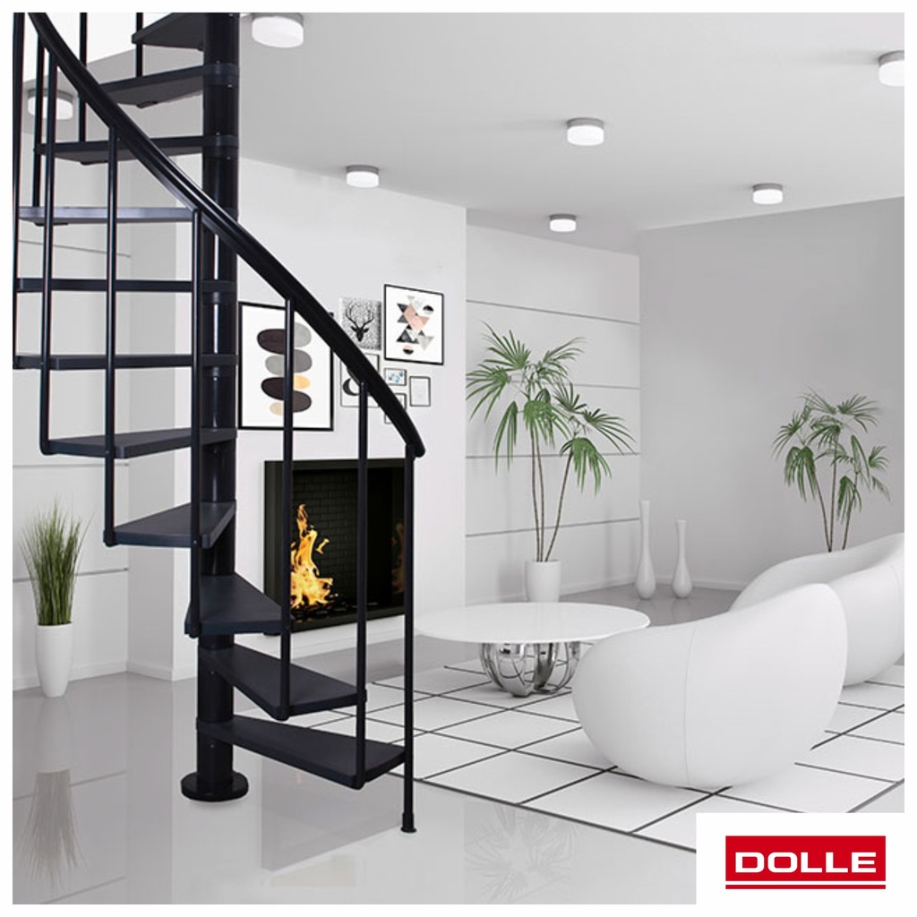 Schody spiralne Dolle Calgary Antracyt ø120 cm
