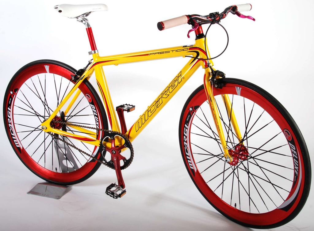 Micargi Prestigio Yellow Red Ostre kolo FIXIE 7558333737