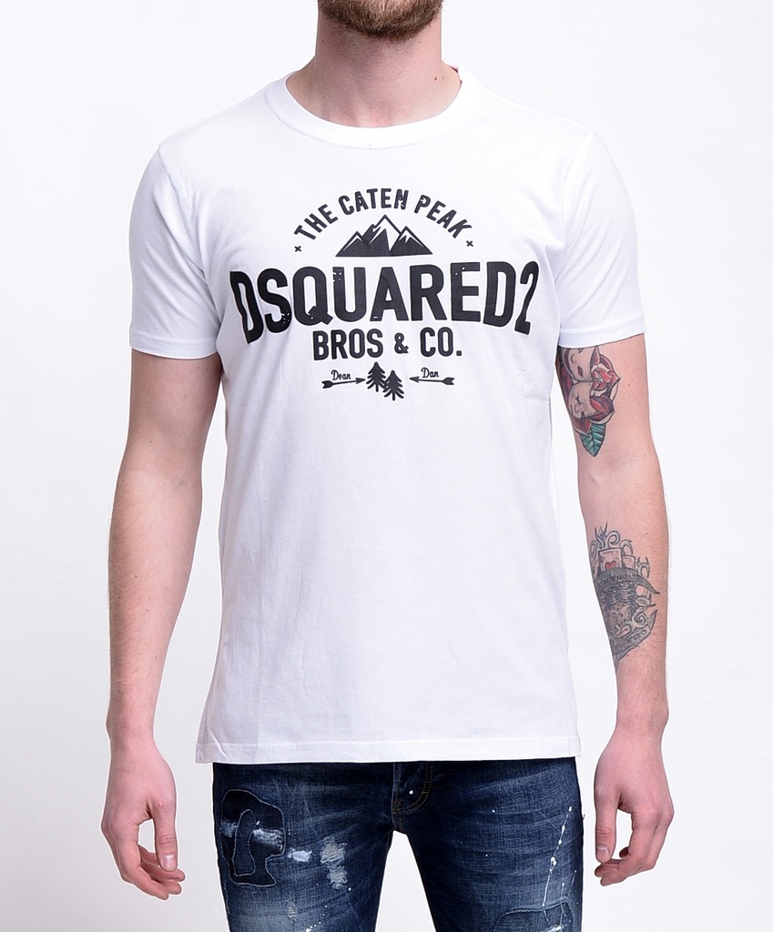 Koszulka T-Shirt Dsquared Caten Góry Slim XL