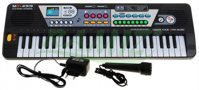 PRZENOŚNE ORGANY KEYBOARD + MIKROFON + ZASILACZ