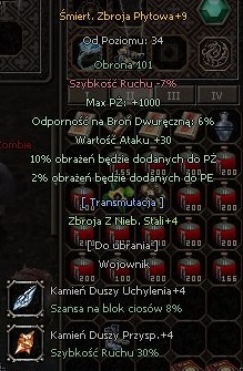METIN2 TASMANIA SMIERTELNA ZBROJA+9 5B 2KD+4 PRO