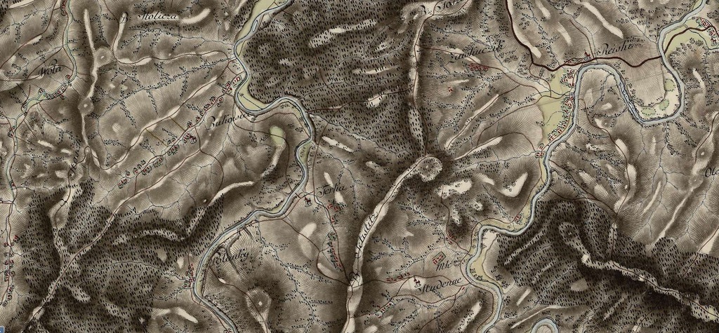 Galicja Mapa 1783 Bieszczady Wołkowyja Terka Krywe