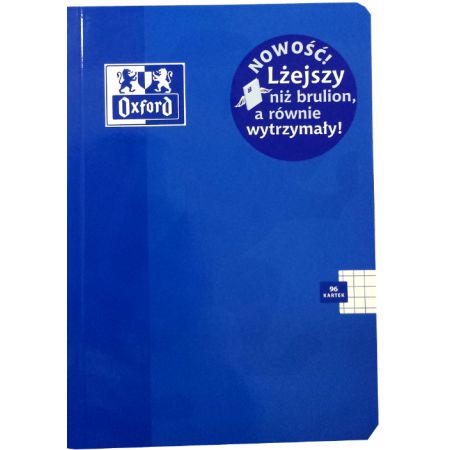 OXFORD ZESZYT SZKOLNY ZESZYTY B5 96 KRATKA