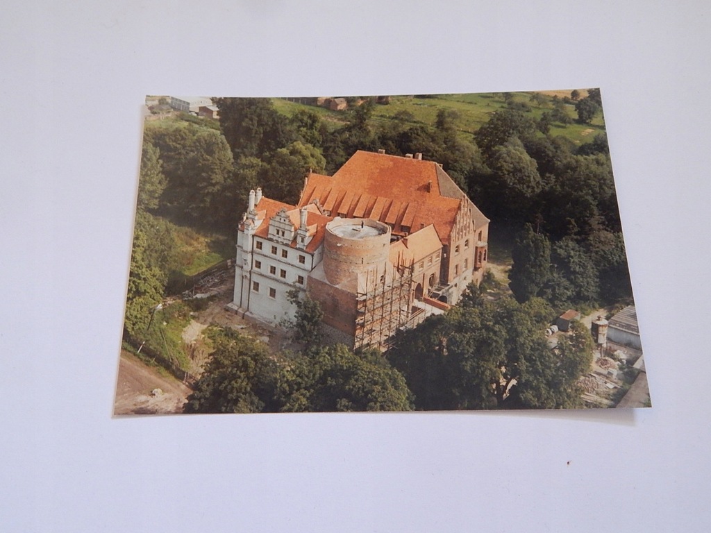 zamek Pęzino k. Stargard z lotu ptaka FOTOGRAFIA