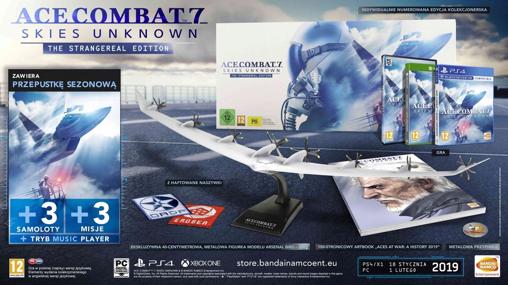 Ace Combat 7 Skies Unknown Kolekcjonerska PS4 PL