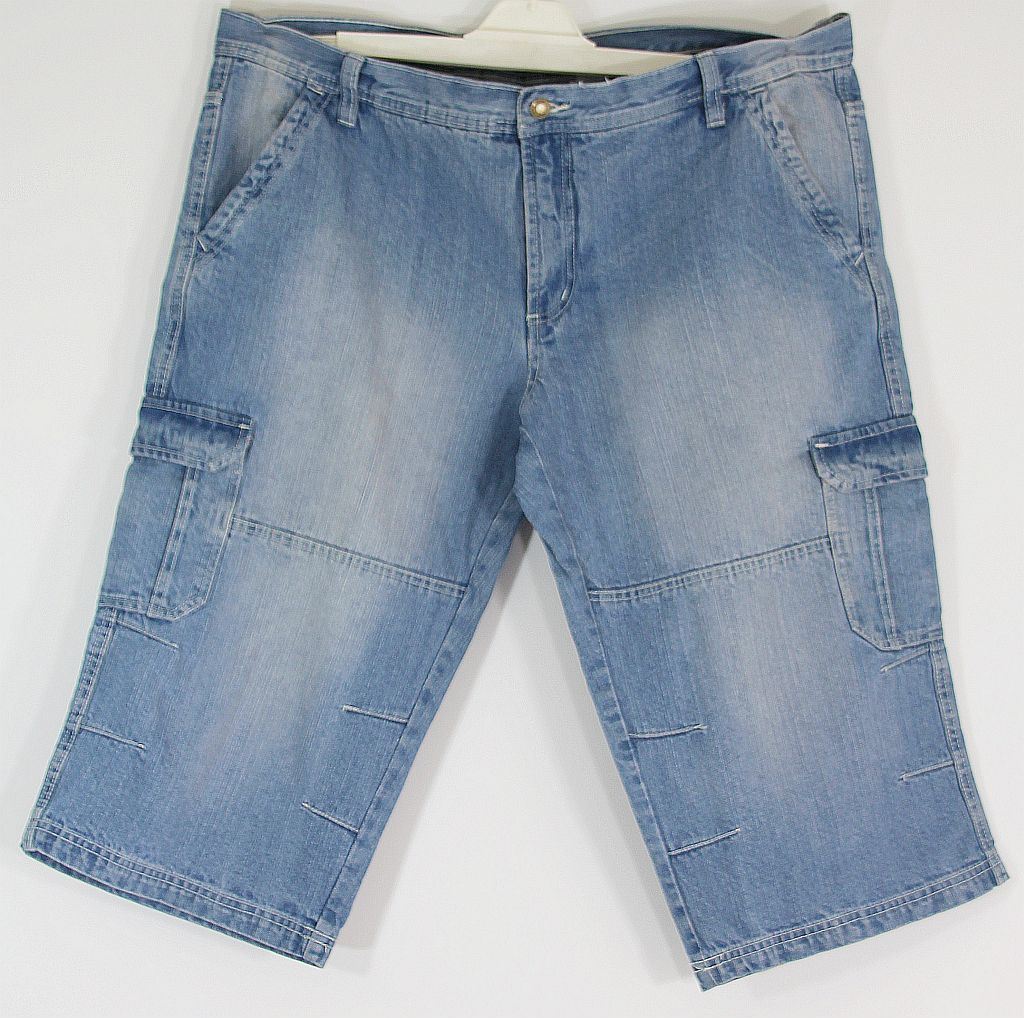 Spodnie męskie jeans do kolan Bawełna R 60