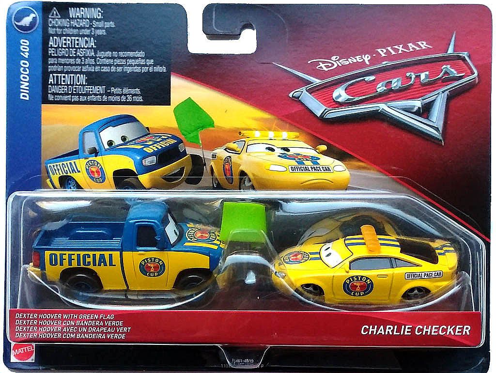 MATTEL CARS AUTA SĘDZIA DEXTER HOOVER CHARLIE CHEC