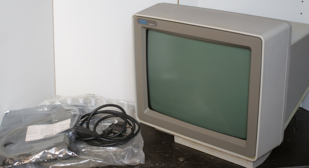 RETRO IBM 3486 GREEN CRT TWINAX TERMINAL / SPRAWNY