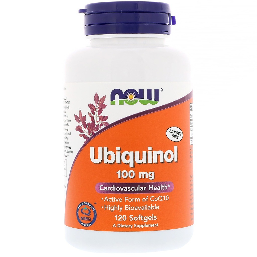 NOW FOODS Ubiquinol 100mg 120caps KOENZYM Q10