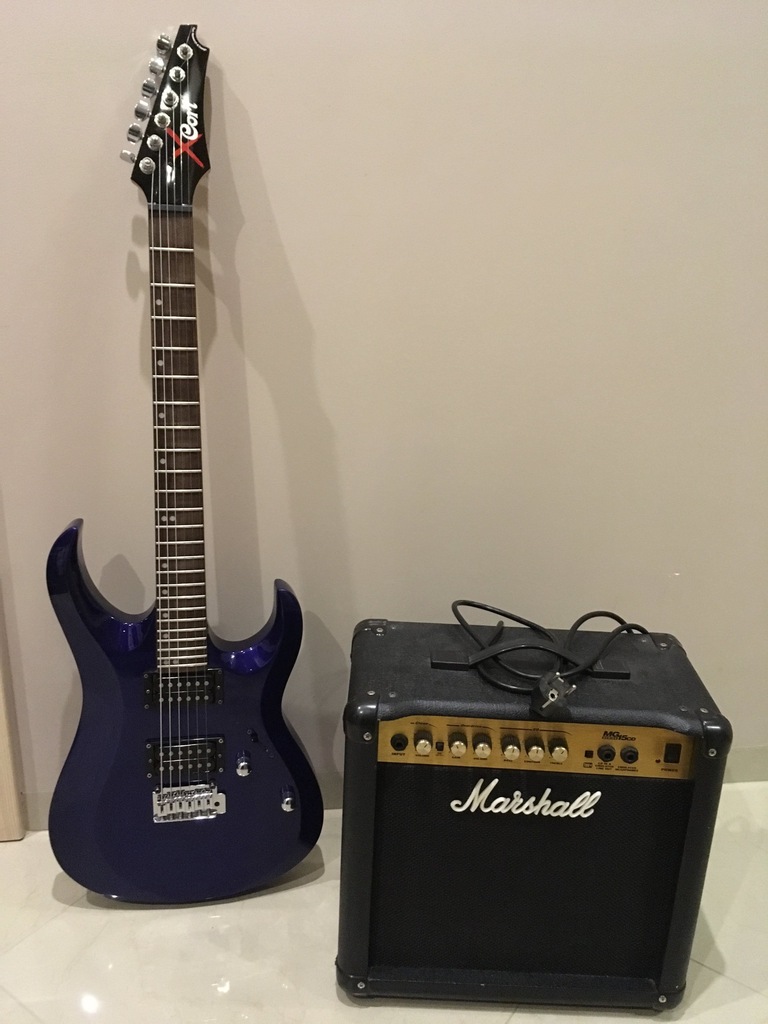 Gitara CORT x-2 X2 + kombo MARSHALL MG15CD