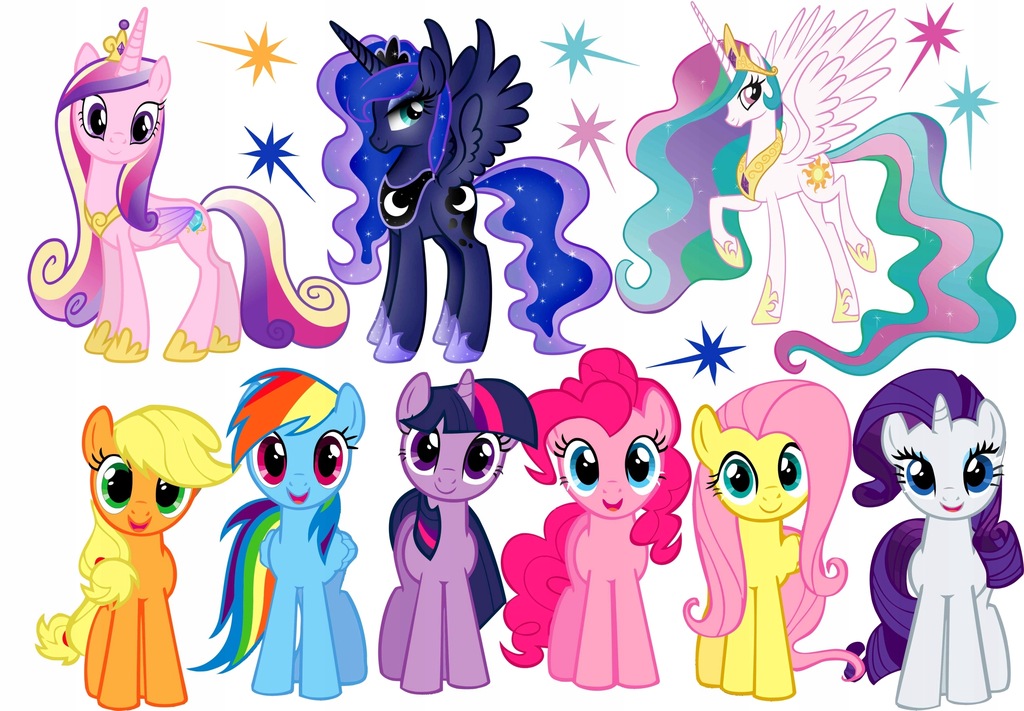 My Little Pony Księżniczka Celestia, Luna, Cadence