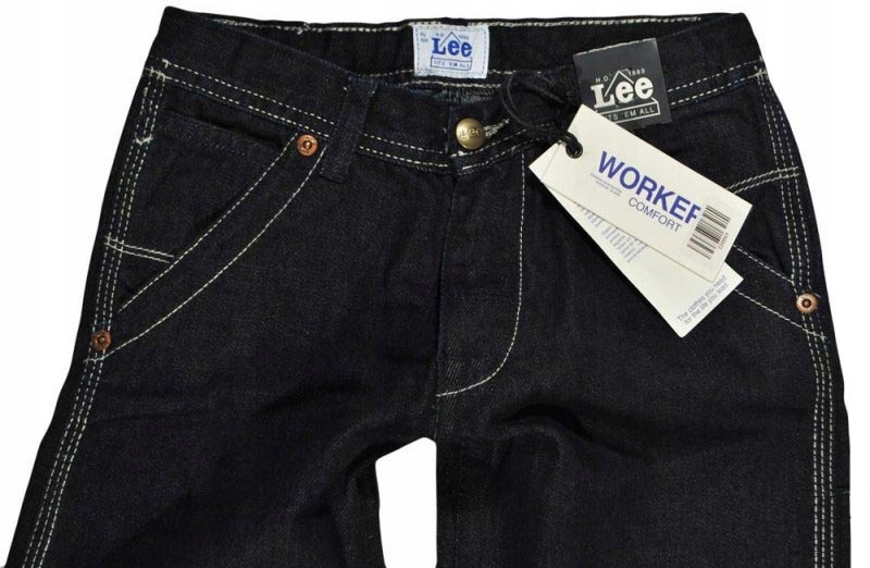LEE spodnie chlopiece navy jeans WORKER 6Y 116cm