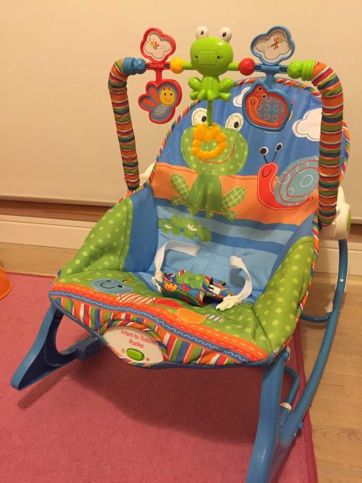 Fisher Price LEŻACZEK - BUJACZEK ŻABKA