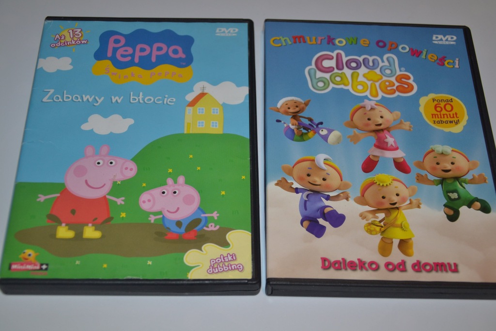 Peppa  Chmurkowe opowieści 2 sztuki bajek dvd