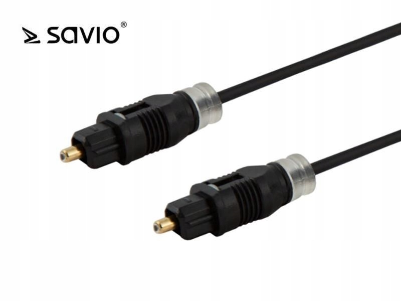 Przewód optyczny SAVIO CLS-06 Toslink, 1m, OD2.2mm