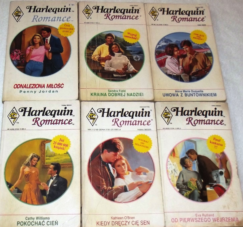 ZESTAW ROMANSÓW HARLEQUIN ROMANCE -  6 tytułów