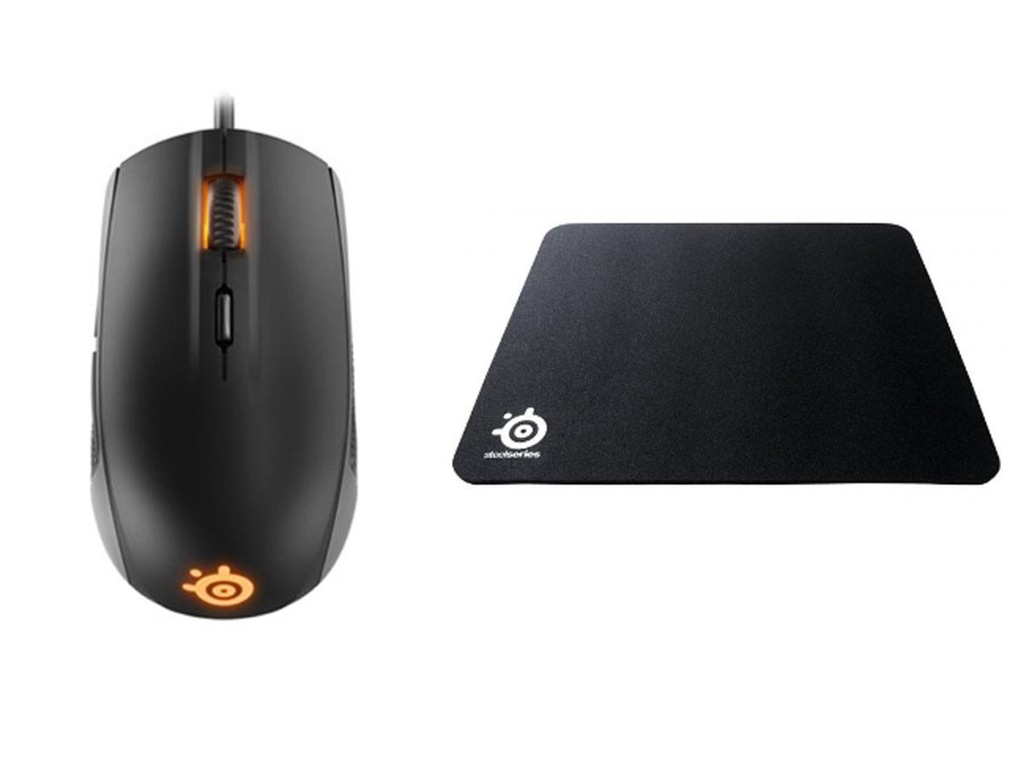 ZESTAW STEELSERIES Mysz Rival 100 + Podkładka QCK