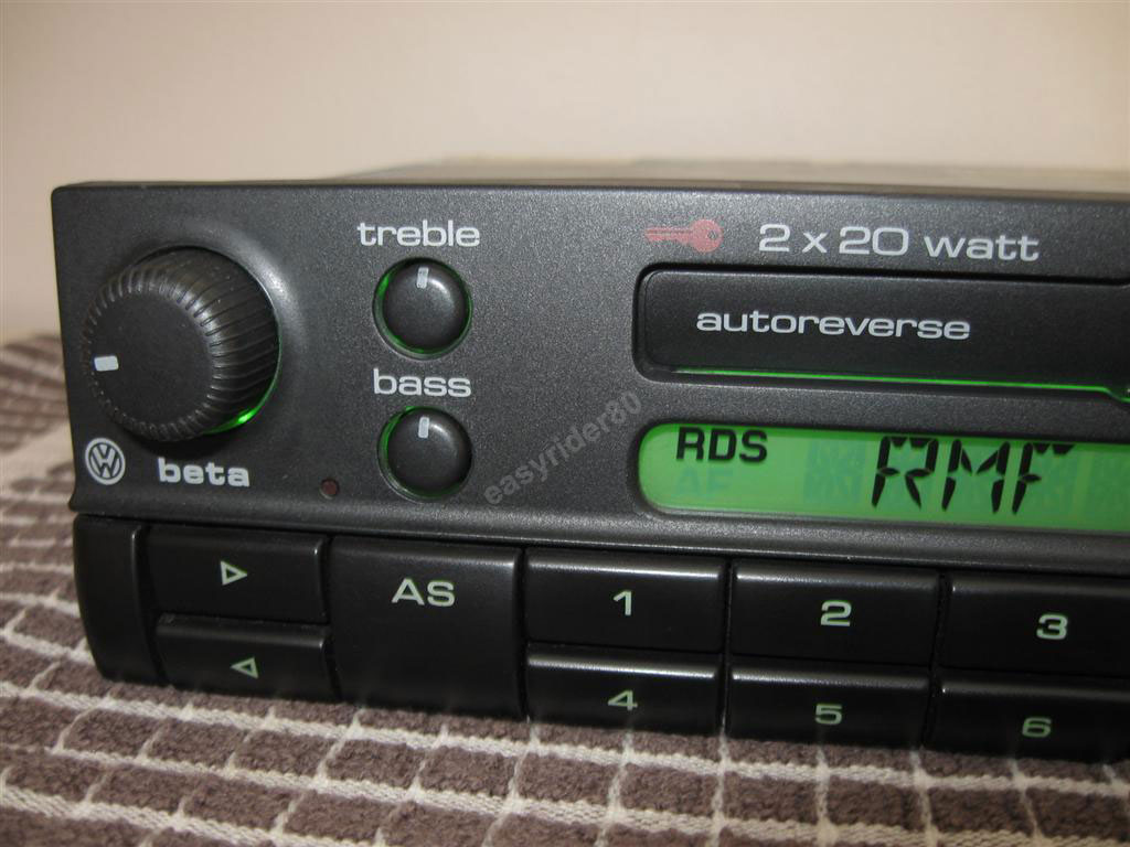 RADIO VW BETA IV 4 GOLF MK2 3 PASSAT JETTA BORA