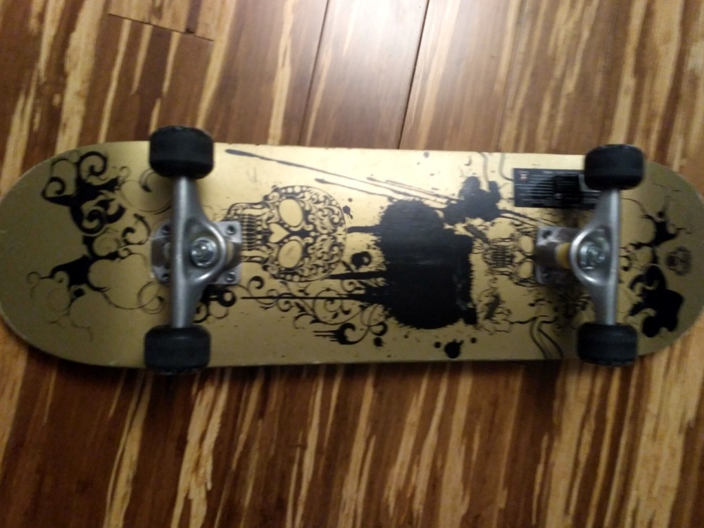 Oxelo Deskorolka Skateboard Mini Gold