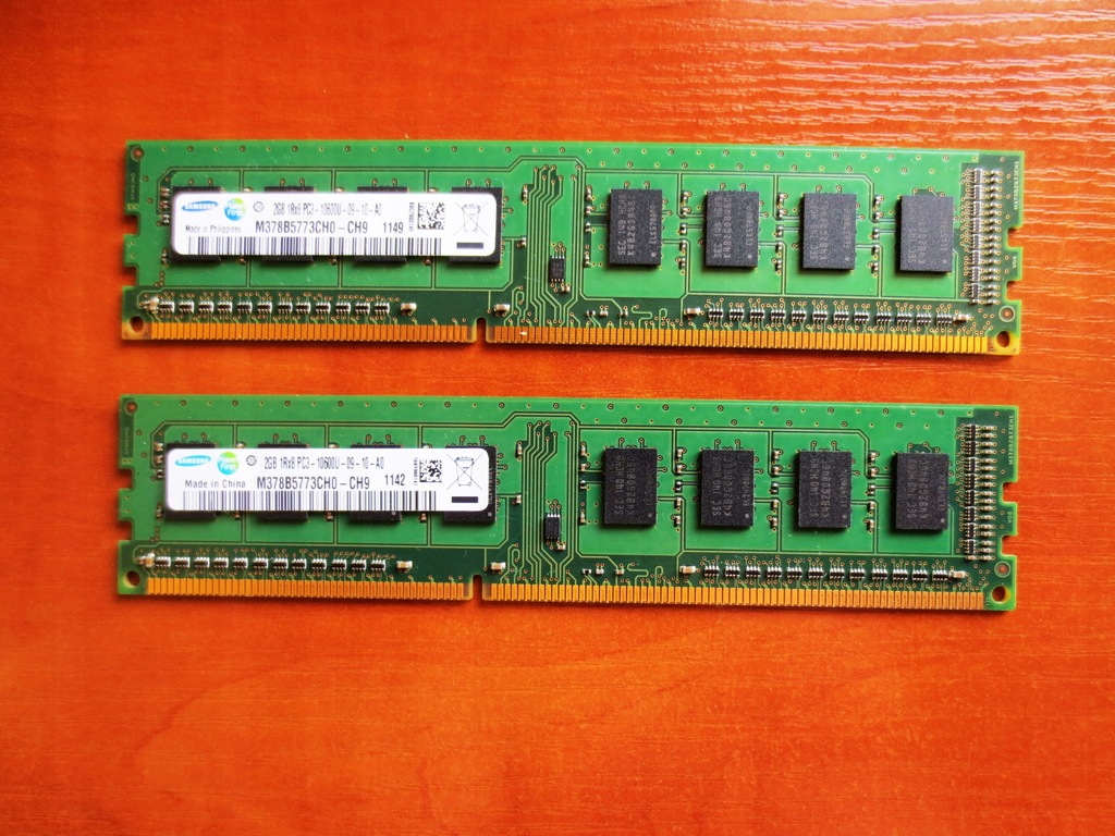 Samsung 4GB DDR3 1333Mhz (PC3-10600) 2 x 2GB Dual