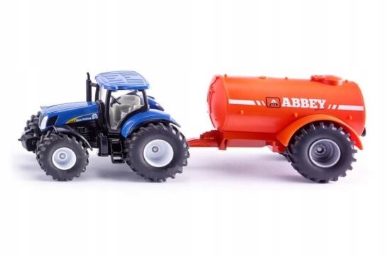ZABAWKA TRAKTOR NEW HOLLAND Z BECZKOWOZEM SIKU