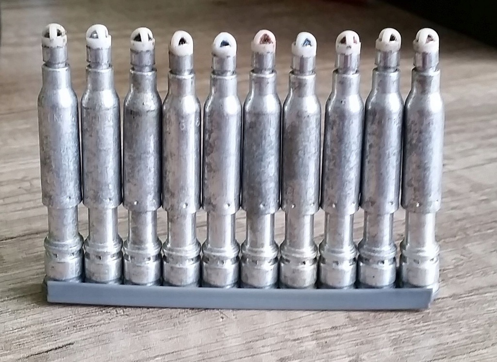 Zestaw dziesięciu łusek UTM 5.56 rh