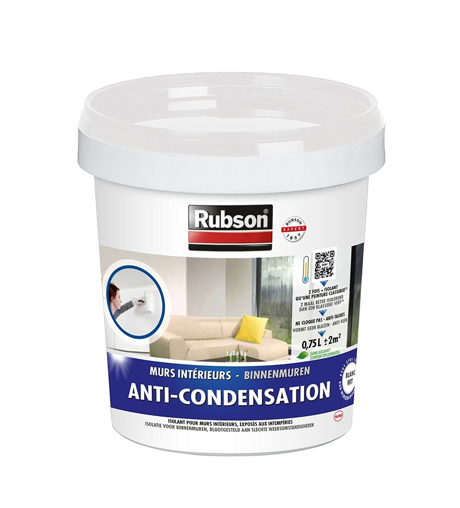 489B15 Farba antykondensacyjna Rubson 0,75 l biała
