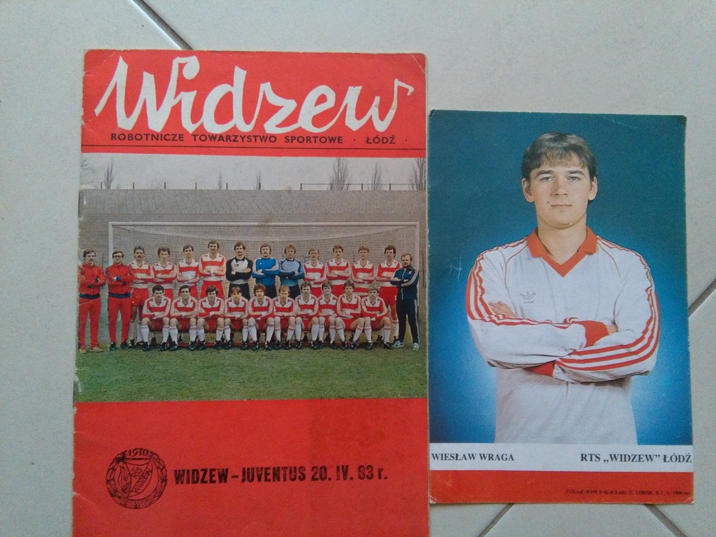 Widzew-Juventus 1983 program