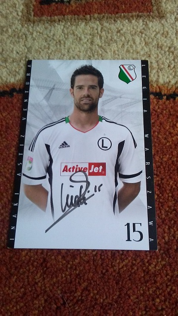 INAKI ASTIZ VENTURA Legia autograf KARTA
