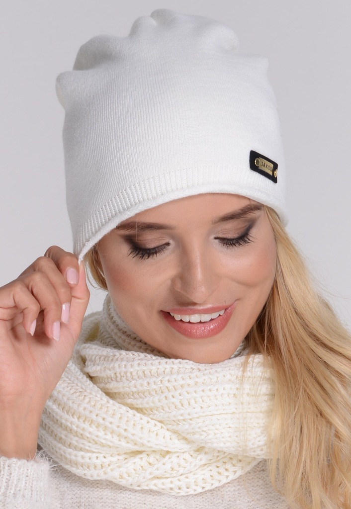 Jakie Czapki Mieli Czerwone Koszule Modna Czapka Damska Beanie Krasnal KREM 01 - 6976037689 - oficjalne