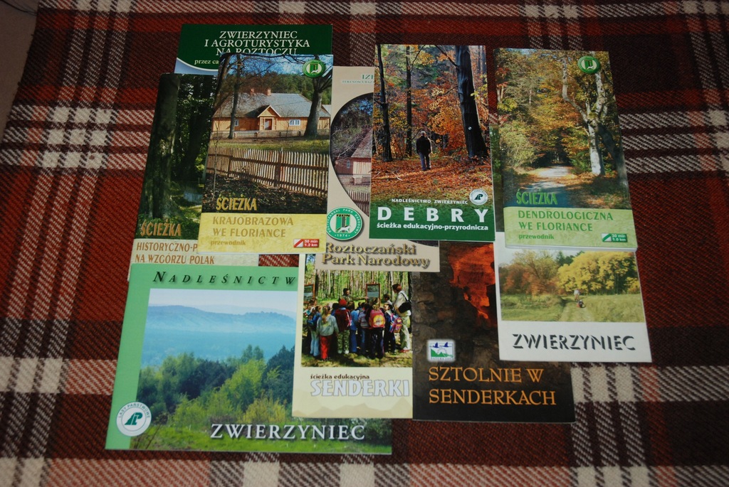 Roztocze: Zwierzyniec, Florianka - foldery 10 szt.