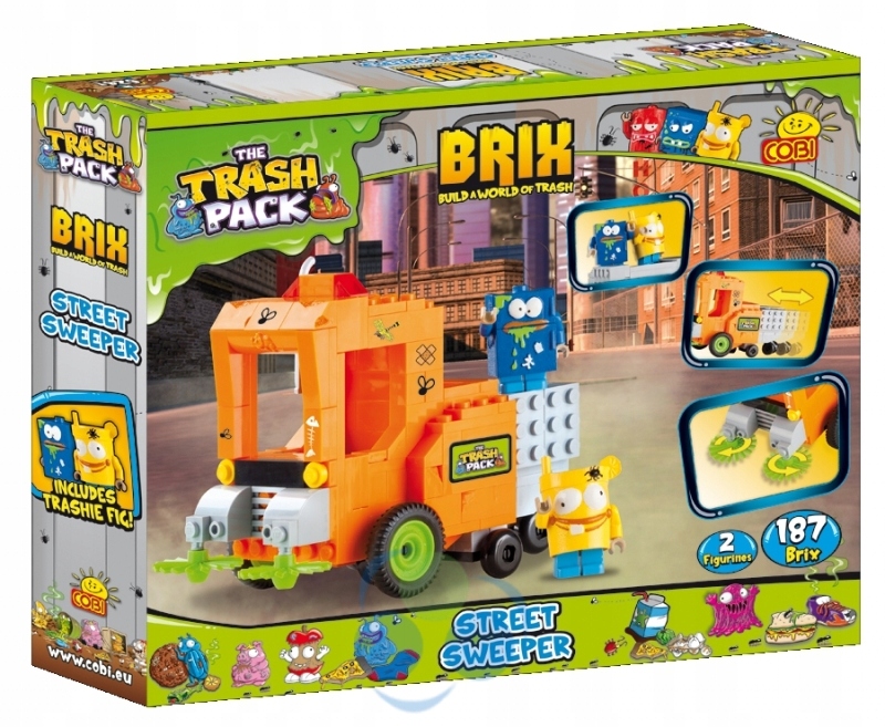 KLOCKI COBI TRASH PACK DUŻA ZAMIATARKA 187 KLOCKÓW 7057078289