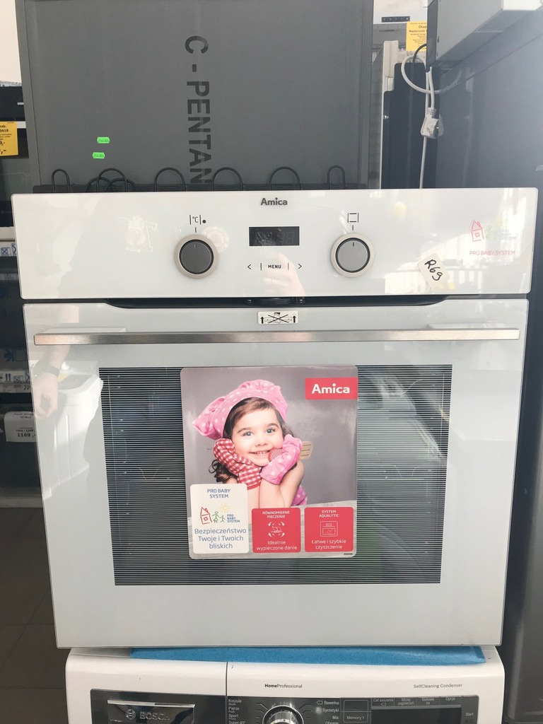 OUTLET AGD:Piekarnik Amica EB8564W INTEGRA PROBABY