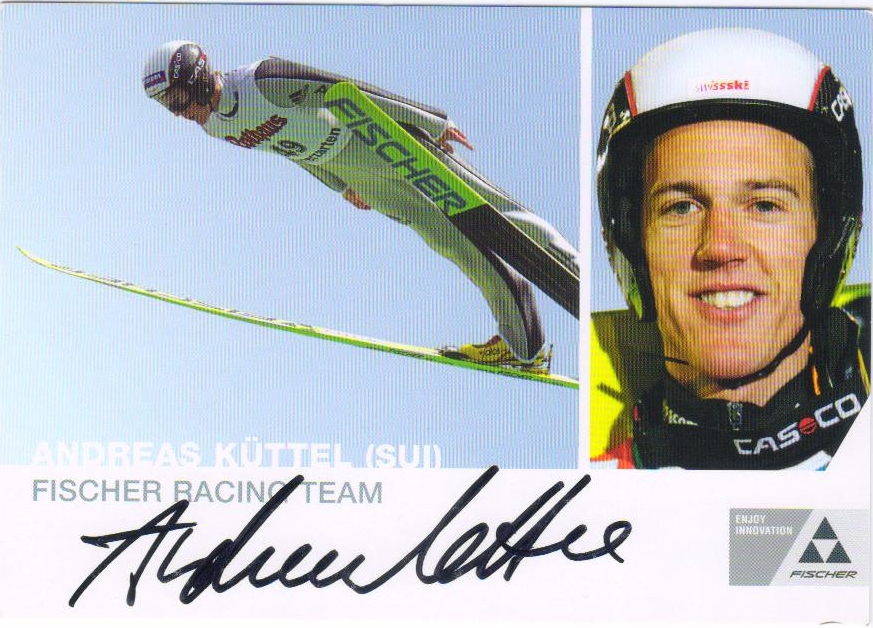 Autograf skoczka - Andreas Kuettel / skoki