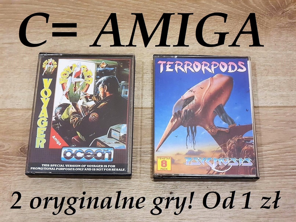C= AMIGA - 2 oryginalne gry: VOYAGER, TERRORPODS !