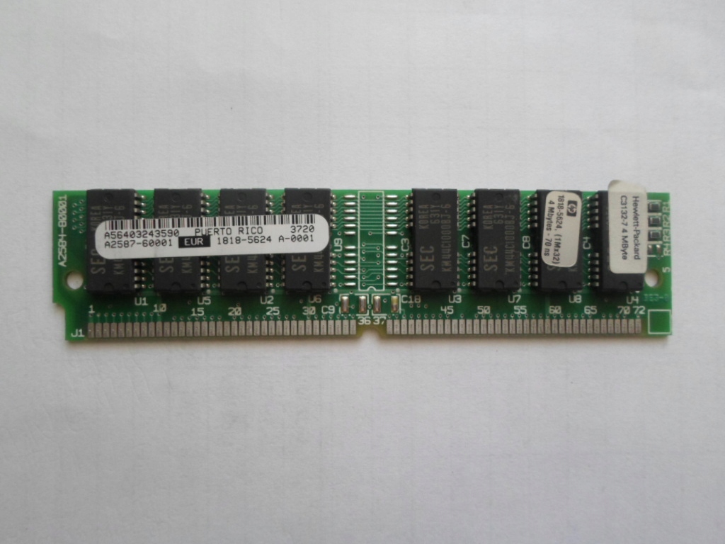 Pamięć RAM HP do drukarki 1818-5624 1Mx32 4 Mb.BCM