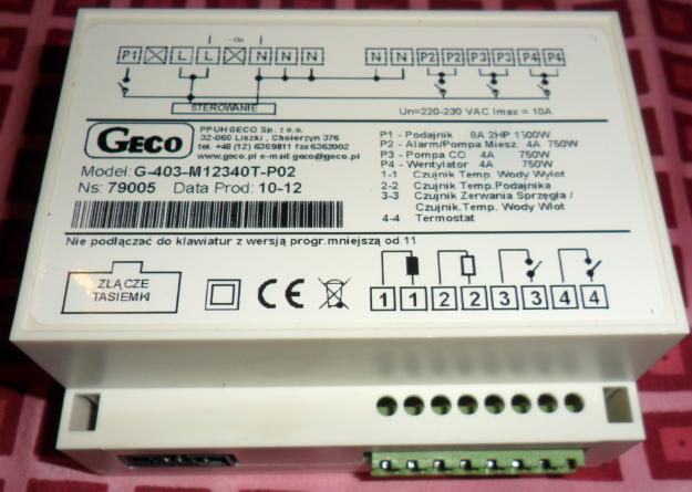 STEROWNIK MODUŁ GECO G403-P02 NOWY STARA WERSJA