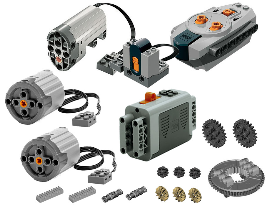 LEGO Silniki XL odbiornik IR pilot Servo Power F.