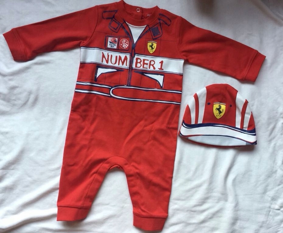 Ferrari dla chłopca 0-3 M i 6-9 miesięcy